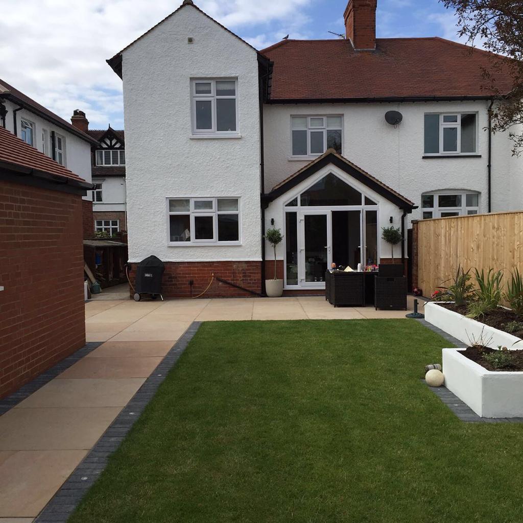 House with garden created by MTS Landscaping